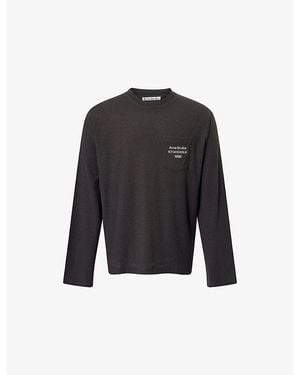 Acne Studios 1996 Edden 1996 Long-Sleeve Cotton Blend Top - Black