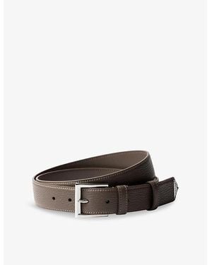 Prada Brand-Plaque Leather Belt - Brown
