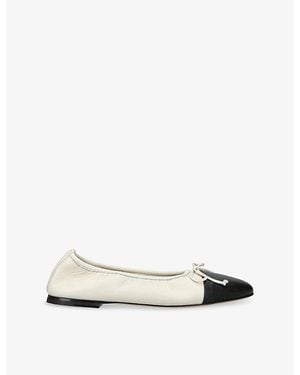 Dear Frances Gala Toe-Cap Leather Ballet Flats - Multicolour