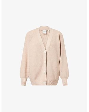 Varley Sitges Button-Through Knitted Cardigan - Natural