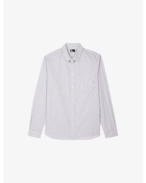 The Kooples Long-Sleeved Slim-Fit Cotton Shirt - White