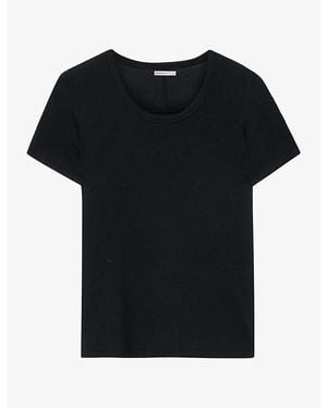 AllSaints Teresa Long-Sleeve Stretch-Jersey T-Shirt - Black