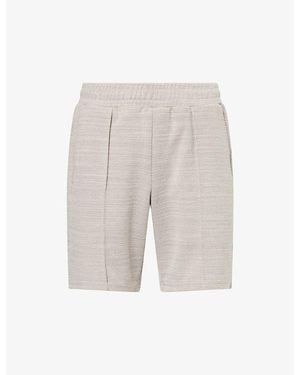 Arne Cavour Textured Woven Shorts - Grey