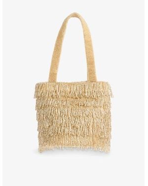LK Bennett Etsy Crystal And Mesh Beaded Bag - Metallic
