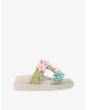 Kurt Geiger Orson Flower Woven Sandals - Multicolour
