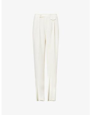 PAIGE Brigida Wide-Leg Woven Trousers - White
