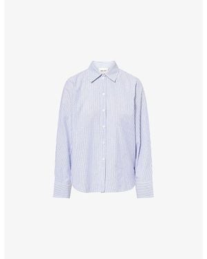 ME+EM Relaxed-Fit Forever Cotton Shirt - Blue