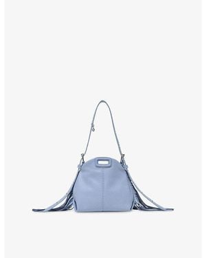 Maje Miss M Micro Leather Bag - Blue