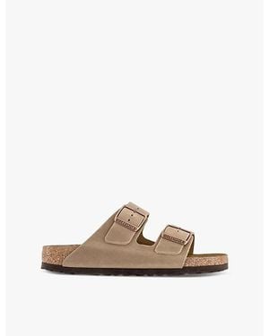Birkenstock Arizona Two-Strap Faux-Leather Sandals - Brown