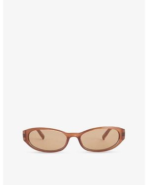 Le Specs Popalicious Oval-Frame Sunglasses - Pink