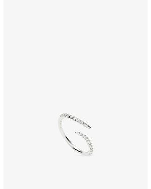 Missoma Claw 9Ct And 0.31Ct Diamond Open Ring - White