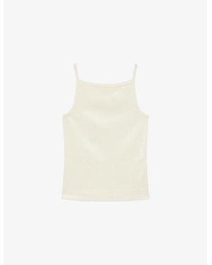 JOSEPH Square-Neck Slim-Fit Stretch-Knit Vest - White