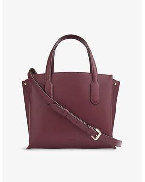 LK Bennett Lola Leather Tote Bag - Purple
