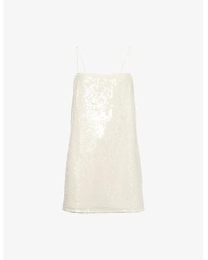 ROTATE BIRGER CHRISTENSEN Kirana Sequin-Embellished Mini Dress - White
