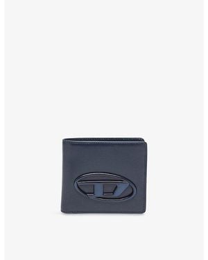 DIESEL Holi-D Bi Fold Coin S 3D Leather Wallet - Blue
