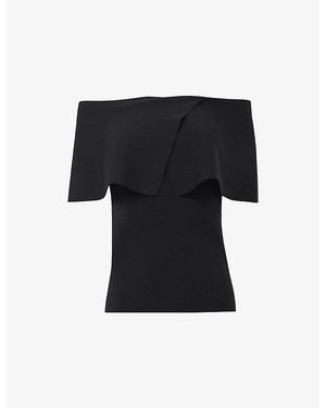 eem Bandeau Woven Sailor Top - Black