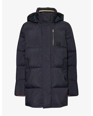 Paul Smith Hooded Padded Shell Coat - Blue