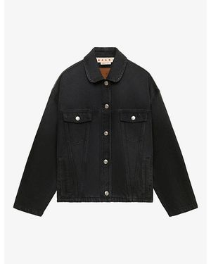 Marni Martingale Denim Jacket - Black
