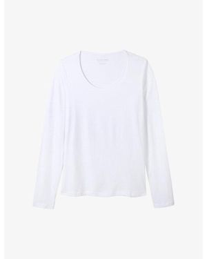 The White Company Essential Double-Layer Cotton-Jersey T-Shirt - White