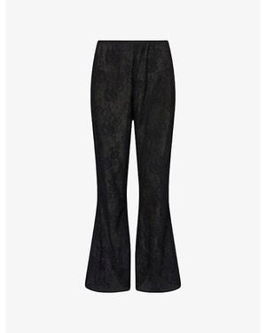 Dissh Anya Lace Woven Pants - Black