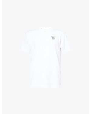 Percival Duke Printed Cotton-Jersey T-Shirt - White