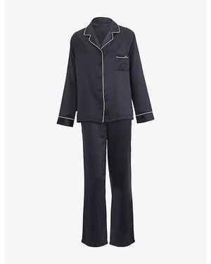 Bluebella Claudia Satin Pyjama Set - Black