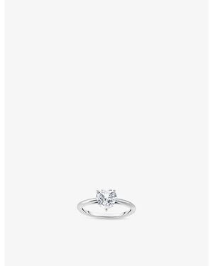 Thomas Sabo Heart-Shaped 925 Sterling And Cubic Zirconia Ring - White
