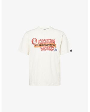 ICECREAM Every Flavor Relaxed-Fit Cotton-Jersey T-Shirt - White