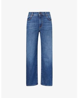 Weekend by Maxmara Loris Straight-Leg Stretch-Denim Jeans - Blue