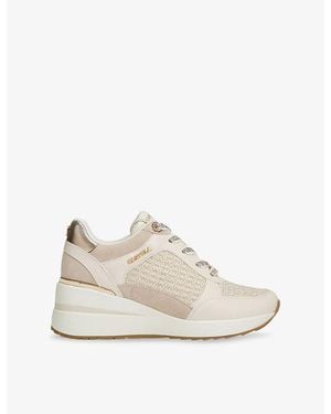 Carvela Kurt Geiger Divina Woven Trainers - White