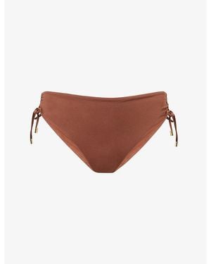 Max Mara Sandra Ruched Bikini Bottoms - Brown