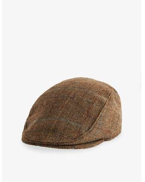 Dents Fonthill Flat-Crown Wool Cap - Brown