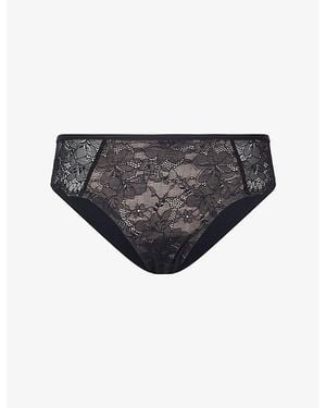 Wacoal Essence Lace Woven Briefs - Black