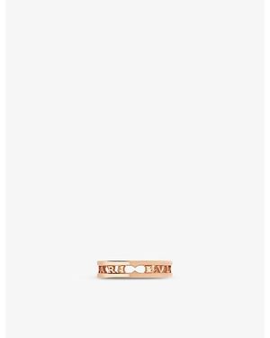 BVLGARI B.Zero1 18Ct Rose- Band Ring - White