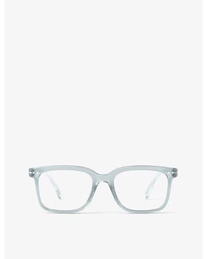 Izipizi #L Square-Framed Reading Glasses - White