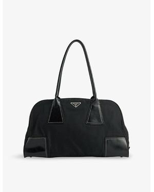 This Old Thing London Pre-Loved Prada Tessuto Nylon Shoulder Bag - Black
