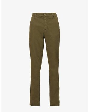 Nudie Jeans Easy Alvin Regular-Fit Stretch-Cotton Pants - Green
