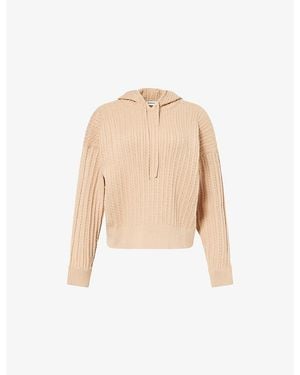 Jonathan Simkhai Cable-Knit Relaxed-Fit Cotton And Cashmere Hoodie - Natural