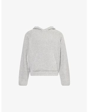 The Couture Club Heavy Logo-Embroidered Cotton Hoody - White