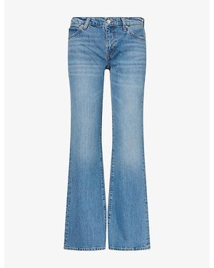 FRAME The Rodeo Bootcut-Leg Stretch-Denim Jeans - Blue
