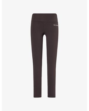 Sporty & Rich Serif-Logo Workout Leggings - Multicolour