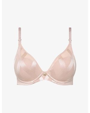 Chantelle Glaze Plunge T-Shirt Bra - Pink