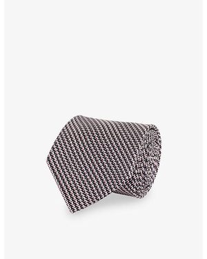 Tom Ford Woven-Print Silk Tie - Multicolour