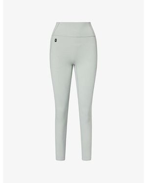 On Shoes Studio Brand-Print Workout Leggings - Grey