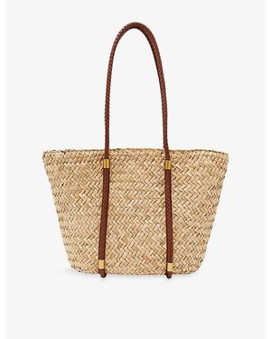 Reiss Rubina Woven Tote Bag - Metallic
