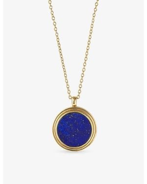 Astley Clarke Stilla 18Ct And Lapis Locket Necklace - Blue