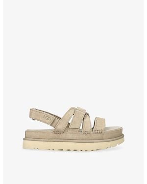 UGG Goldenstar Gleam Suede Sandals - Natural