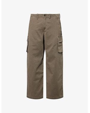 Our Legacy Mount Cargo Wide-Leg Denim Trousers - Natural