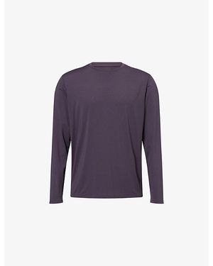 Condition Aero Long-Sleeves Stretch-Woven T-Shirt - Purple