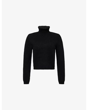 RÓHE Frames Statement Turtle-Neck Wool And Cashmere-Blend Jumper - Black